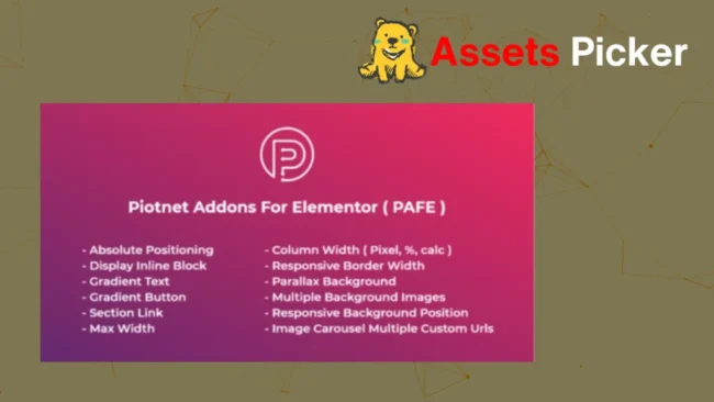 Piotnet Addons For Elementor Pro v7.1.45 Plugin